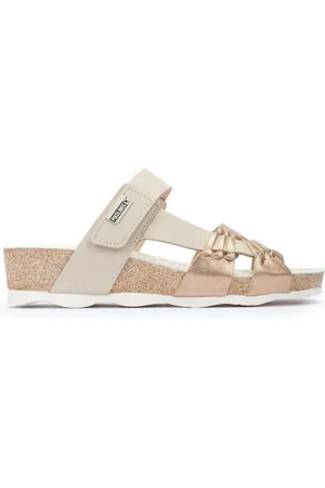 Pikolinos Sko, Dame, , 41 EU, Læder, Læder Kilehæl Sandaler