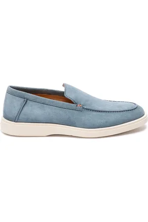 santoni Sko, Herre, Blå, 43 1/2 EU, Blå Botanist Loafers