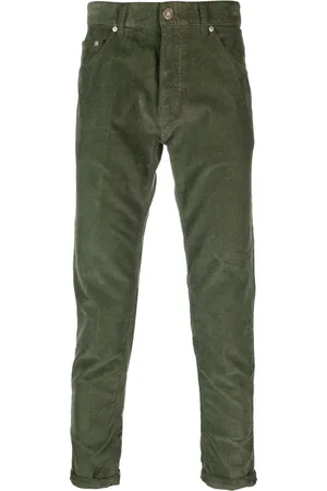 PT01 Jeans, Herre, Grøn, W33, Bomuld, Corduroy Bukser - Normal Pasform