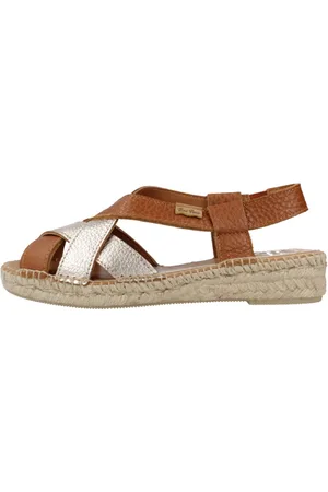 Toni Pons Sko, Dame, Brun, 37 EU, Flade sandaler