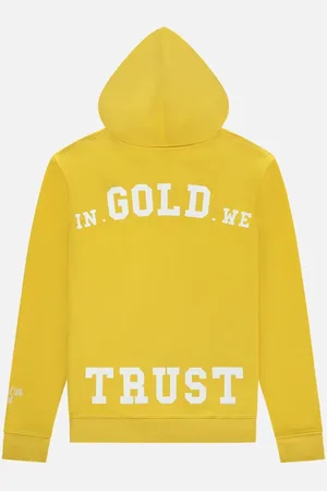 In Gold We Trust Sweathshirts & Hoodies, Herre, Gul, S, Bomuld, The Notorious Hoodie i Gul