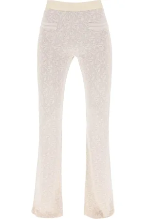 Palm Angels Bukser, Dame, , S, Uld, Monogram Lurex Strikbukser