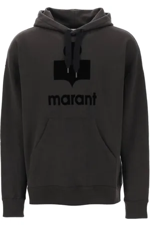 Isabel Marant Sweathshirts & Hoodies, Herre, Sort, XL, Bomuld, Oversized Miley Hoodie med Flocked Logo
