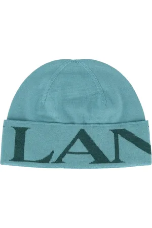 Lanvin Tilbehør, unisex, Grøn, ONE SIZE, Uld, Ribbet Uldhat