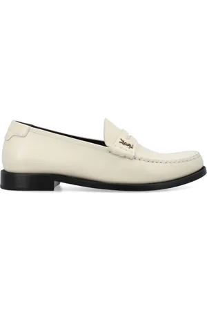 Saint Laurent Sko, Herre, , 43 EU, Uld, Lukkede Pearl Penny Loafer Sko
