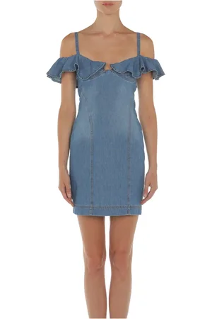 Moschino Kjole, Dame, Blå, S, Uld, Moderne Jeans