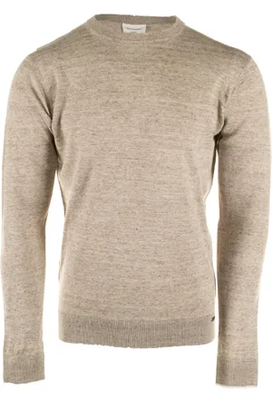 Gentiluomo Strik, Herre, Brun, 2XL, Uld, Brun Sweaters