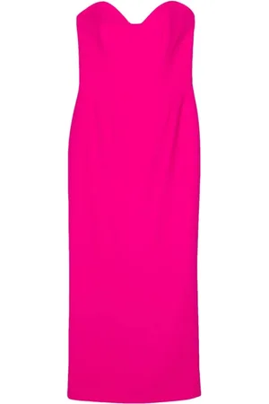Ilkyaz Ozel Kjole, Dame, Lyserød, L, Uld, Fuchsia Kjole med Sweetheart Halsudskæring