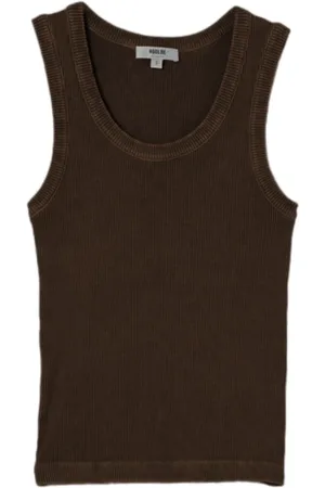 AGOLDE Top, Dame, Brun, XS, Bomuld, Bean Tanktop