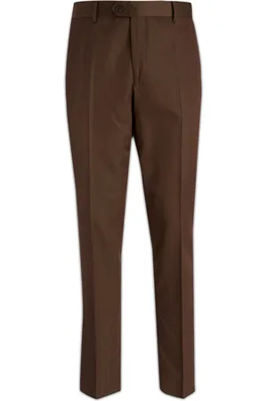 Brian Dales Bukser, Herre, Brun, 2XL, Uld, Moderne Bukser