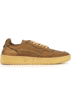Lemargo Sko, Herre, Gul, 42 EU, Læder, Mørkegule Læder Sneakers