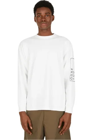 UNDERCOVER Top, Herre, Hvid, L, Bomuld, Punk-inspireret Langærmet T-shirt