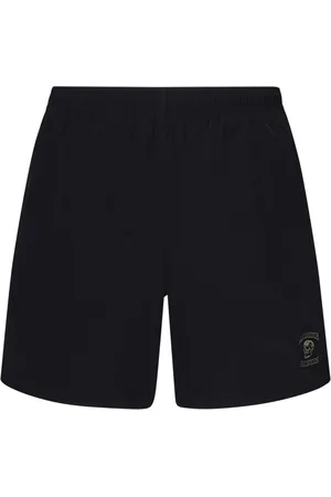 Alexander McQueen Badetøj, Herre, Sort, L, Uld, Sort Sea Tøj med Logo Broderi