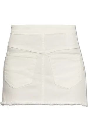 The Mannei Nederdel, Dame, Hvid, XS, Denim, ‘Malmo Mini’ denim nederdel