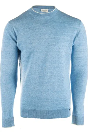 Gentiluomo Strik, Herre, Blå, 2XL, Uld, Forskellige Pullovers