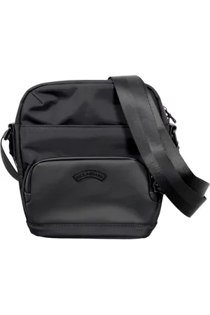 Paul & Shark Taske, Herre, Sort, ONE SIZE, Uld, Skuldertaske i gummi og stof med logo