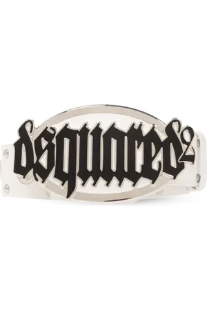 Dsquared2 Tilbehør, Dame, Hvid, 85 CM, Uld, Bælte med logo