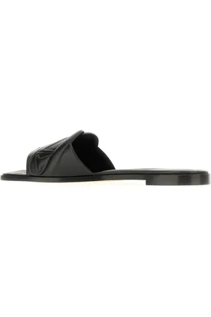 Alexander McQueen Sko, Dame, Sort, 40 EU, Læder, Moderne Sandali til et trendy look