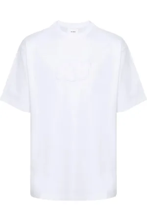 Axel Arigato Top, Herre, Hvid, M, Bomuld, Hvid Bomuld T-shirt med Frontlogo