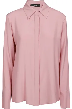 FEDERICA TOSI Bluser & Skjorter, Dame, Lyserød, M, Blush Langærmet Skjorte
