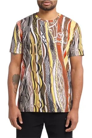 Carlo Colucci Top, Herre, Flerfarvet, S, Bomuld, Herre T-shirt med iøjnefaldende mønster