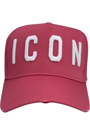 Dsquared2 Tilbehør, Dame, Lyserød, ONE SIZE, Bomuld, Rosa Baseball Cap med Icon Broderi