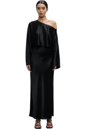 Ahlvar Gallery Bluser & Skjorter, Dame, Sort, M, Uld, Alma cropped bluse