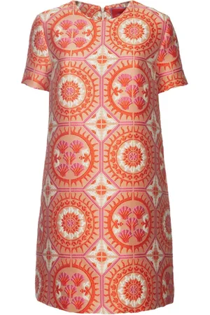La DoubleJ Kjole, Dame, , S, Bomuld, Sun Jacquard Mini Swing Kjole