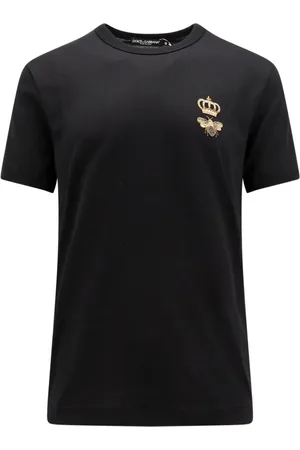 Dolce & Gabbana Top, Herre, Sort, S, Bomuld, Opgrader din afslappede garderobe med denne bomuld t-shirt