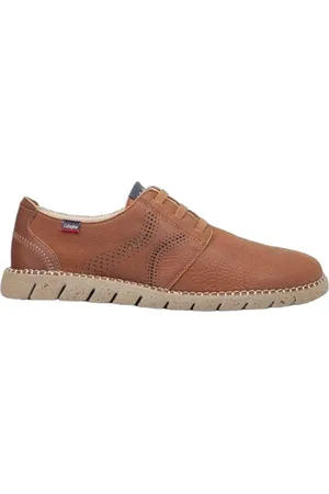 CallagHan Sko, Herre, Brun, 40 EU, Læder, Casual Camel Læder Herresko
