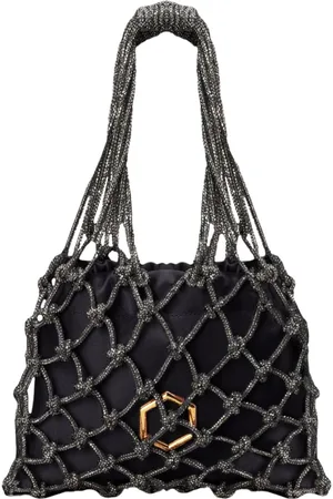 Hibourama Taske, Dame, Sort, ONE SIZE, Satin, Carrie Funklende Mini Taske