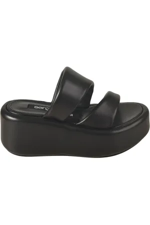 Sergio Rossi Sko, Dame, Sort, 41 EU, Sorte Sandaler