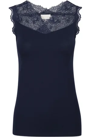 Minus Top, Dame, Blå, XS, - Vanessa Top, Mi1601 - Black Iris
