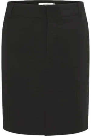 Gestuz Nederdel, Dame, Sort, L, JoelleGZ Midwaist Skirt