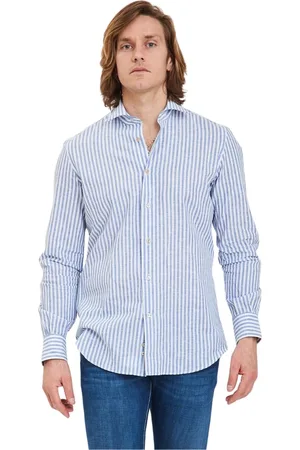MAZZARELLI Skjorte, Herre, Flerfarvet, 2XL, Casual Bluser