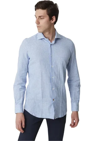 MAZZARELLI Skjorte, Herre, Flerfarvet, 3XL, Casual Bluser