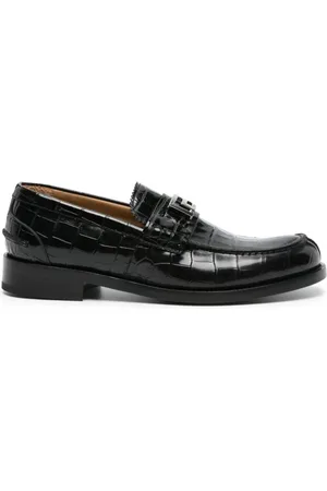 VERSACE Sko, Herre, Sort, 41 EU, Læder, Loafers