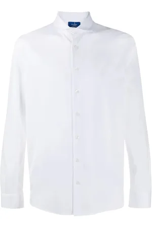 BARBA Skjorte, Herre, Hvid, 2XL, Bomuld, Formal Bluser