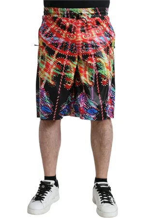 Dolce & Gabbana Shorts, Herre, Flerfarvet, XL, Polyester, Long Shorts