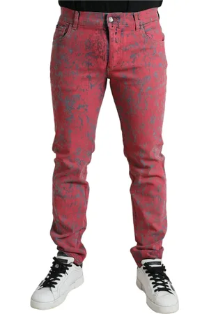 Dolce & Gabbana Jeans, Herre, Rød, M, Bomuld, Sweatpants