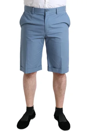 Dolce & Gabbana Shorts, Herre, Blå, 2XL, Bomuld, Casual Shorts