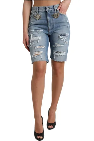Dolce & Gabbana Shorts, Dame, Blå, XS, Denim, Denim Shorts
