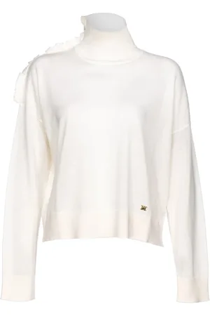 Pinko Strik, Dame, Hvid, XS, Uld, Hvid Crisopa Sweater