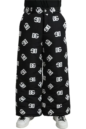 Dolce & Gabbana Bukser, Herre, Sort, M, Uld, Sweatpants