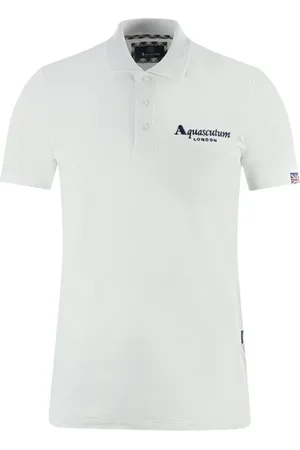Aquascutum Top, Herre, Hvid, XL, Bomuld, Polo Bluser