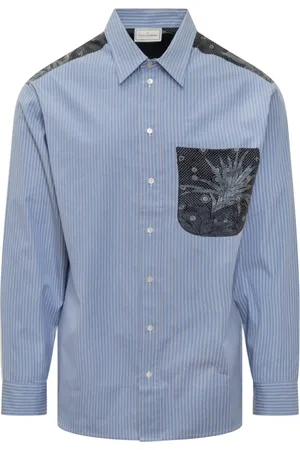 PIERRE-LOUIS MASCIA Skjorte, Herre, Blå, S, Casual Bluser