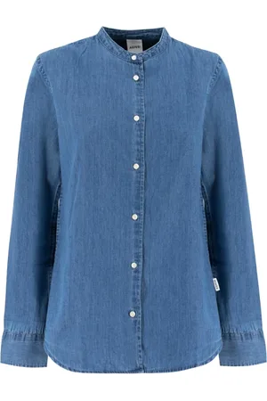 Aspesi Bluser & Skjorter, Dame, Blå, XL, Denim, Denim Bluser