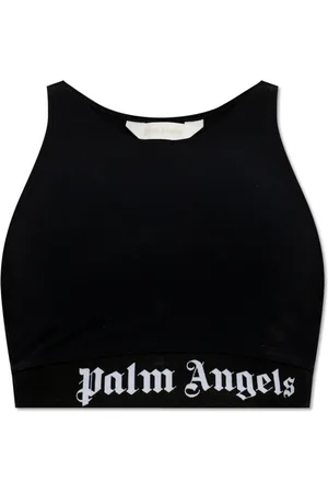 Palm Angels Top, Dame, Sort, XS, Uld, Top med logo
