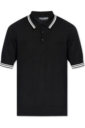 Dolce & Gabbana Top, Herre, Sort, XL, Bomuld, Bomuldspolo