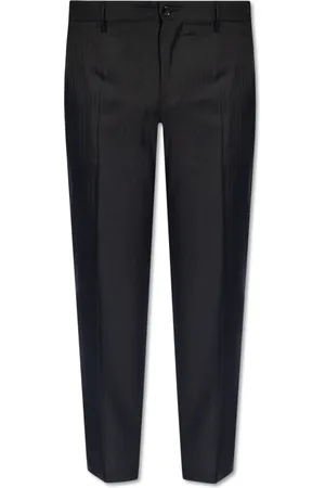 Dolce & Gabbana Bukser, Herre, Sort, 2XL, Uld, Uldbukser